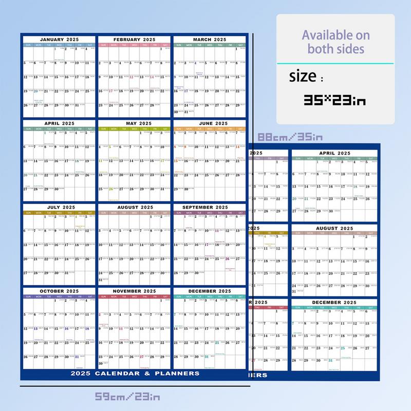 Plan Calendar Adornment Digital Wall Planner Annual Schedule Mounted Erasable For Bedroom Living Room Planning Schedule