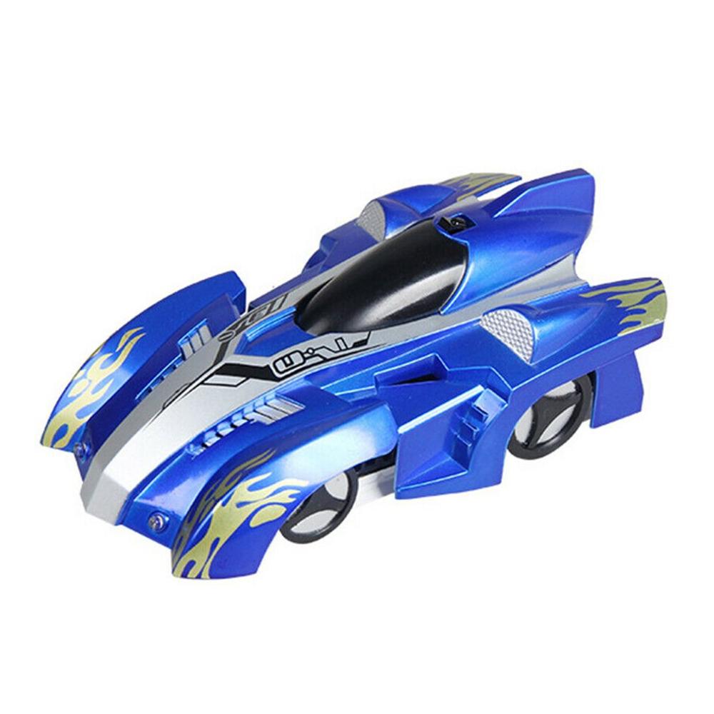 Anti Zwaartekracht Plafond Klimmen Auto Elektrische 360 Roterende Stunt Rc Auto Antigravity Machine Auto Speelgoed Auto Met Afstandsbediening: blue