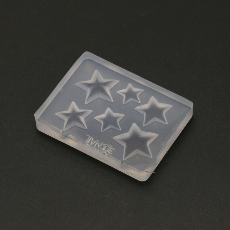 Handmade Mini 3D Carving Star Nail Art Silicone Mold Small Star Charm Resin Casting Mold 3D Star Jewelry Making Tools