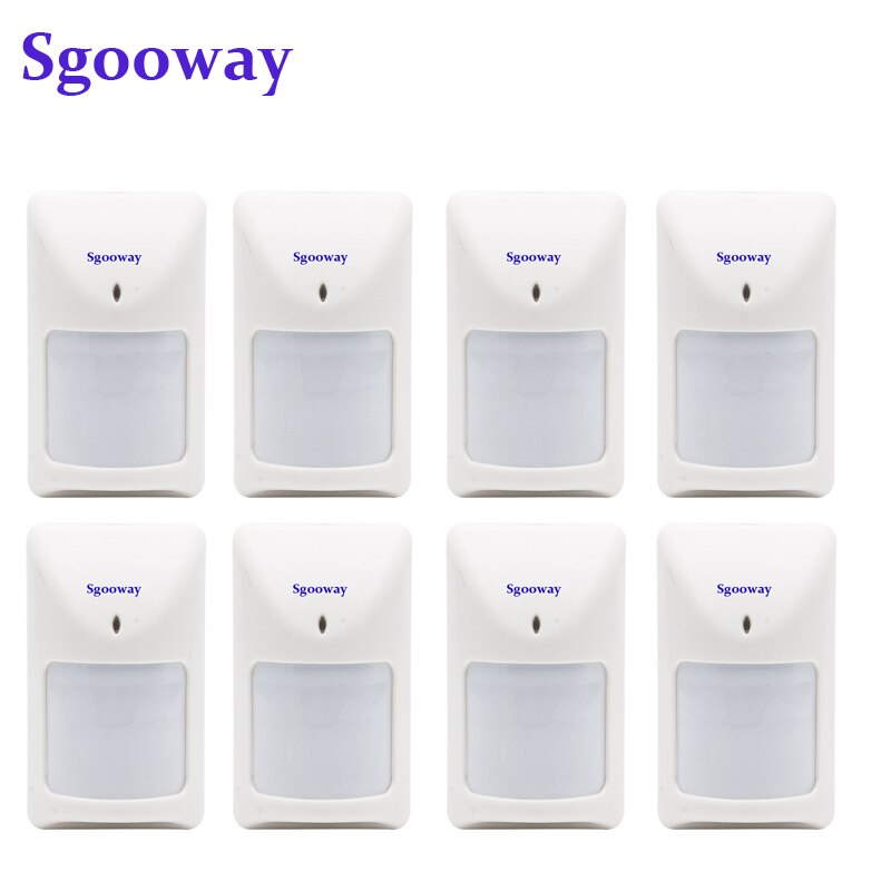 Sgooway Wired PIR sensor Wired motion detector infrarood sensor voor huis alarm: D 8PCS PIR sensor