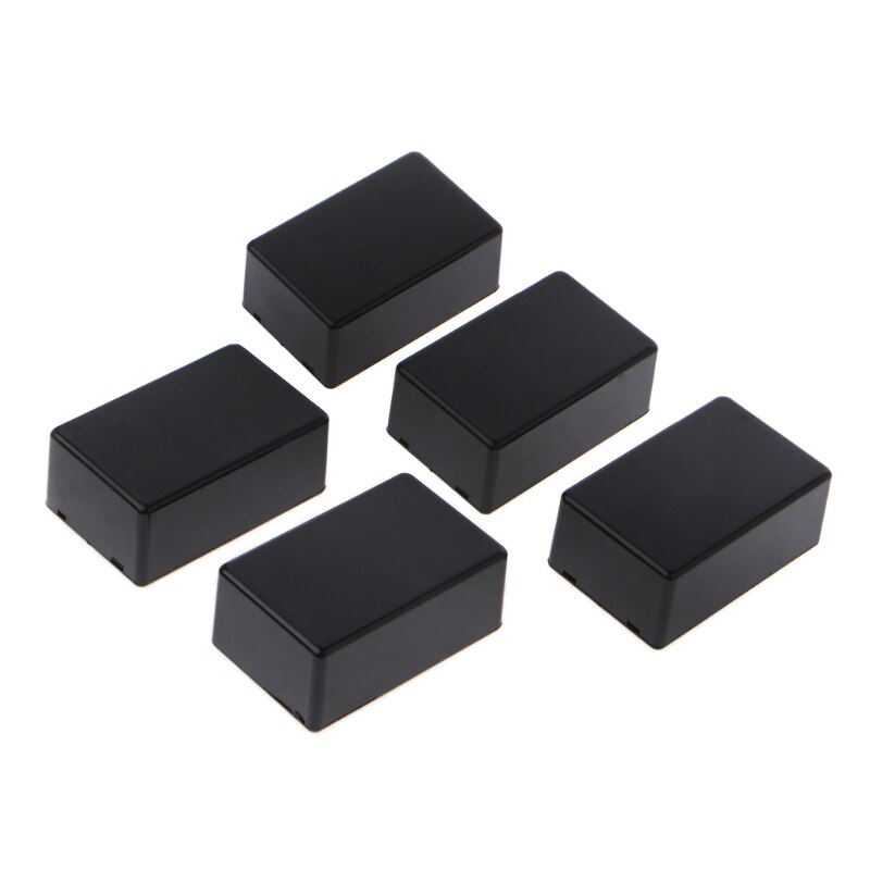 5Pcs Plastic Electronic Project Box Enclosure Instrument Case DIY 70x45x30mm: Black