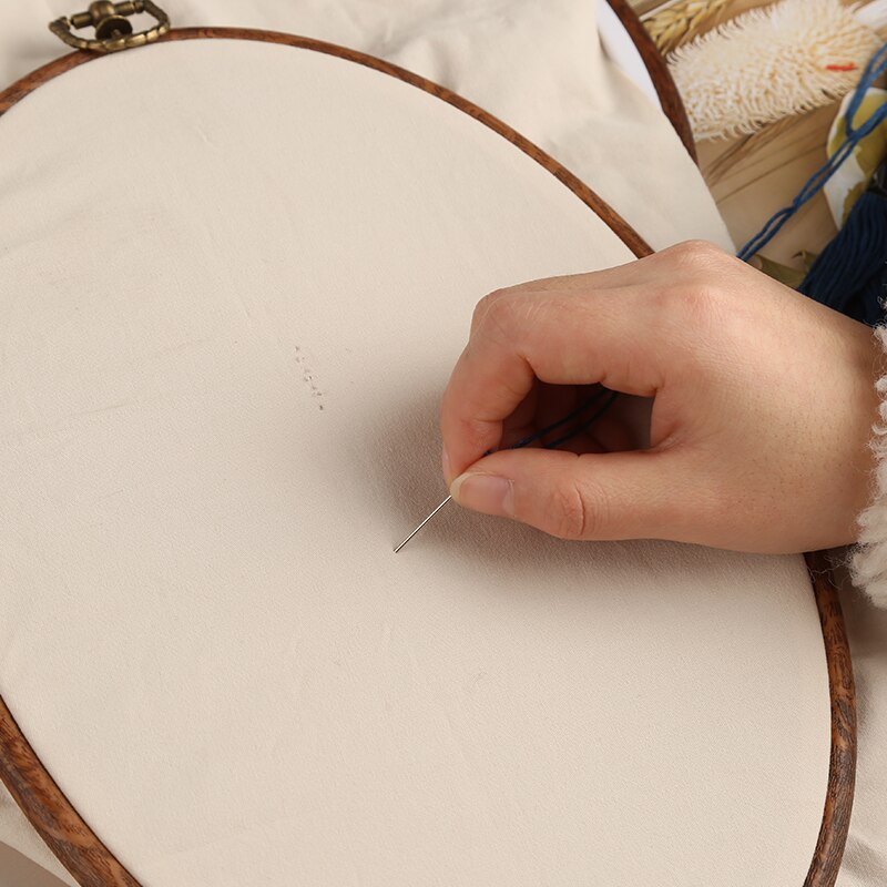 LMDZ Embroidery Circle Wood Hoop Circle Round Plastic DIY Art Craft Cross Stith Sewing Needwork Tools Flower Wreath Home Decor