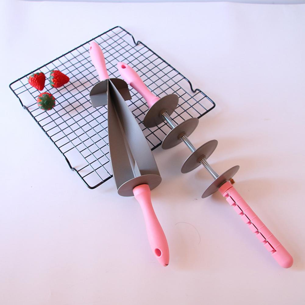 Rolling Pin Adjustable Non-stick Bread Sliced Rolling Pin Wear-resistant PP Handle Croissant Dough Sliced Roller for Kitchen