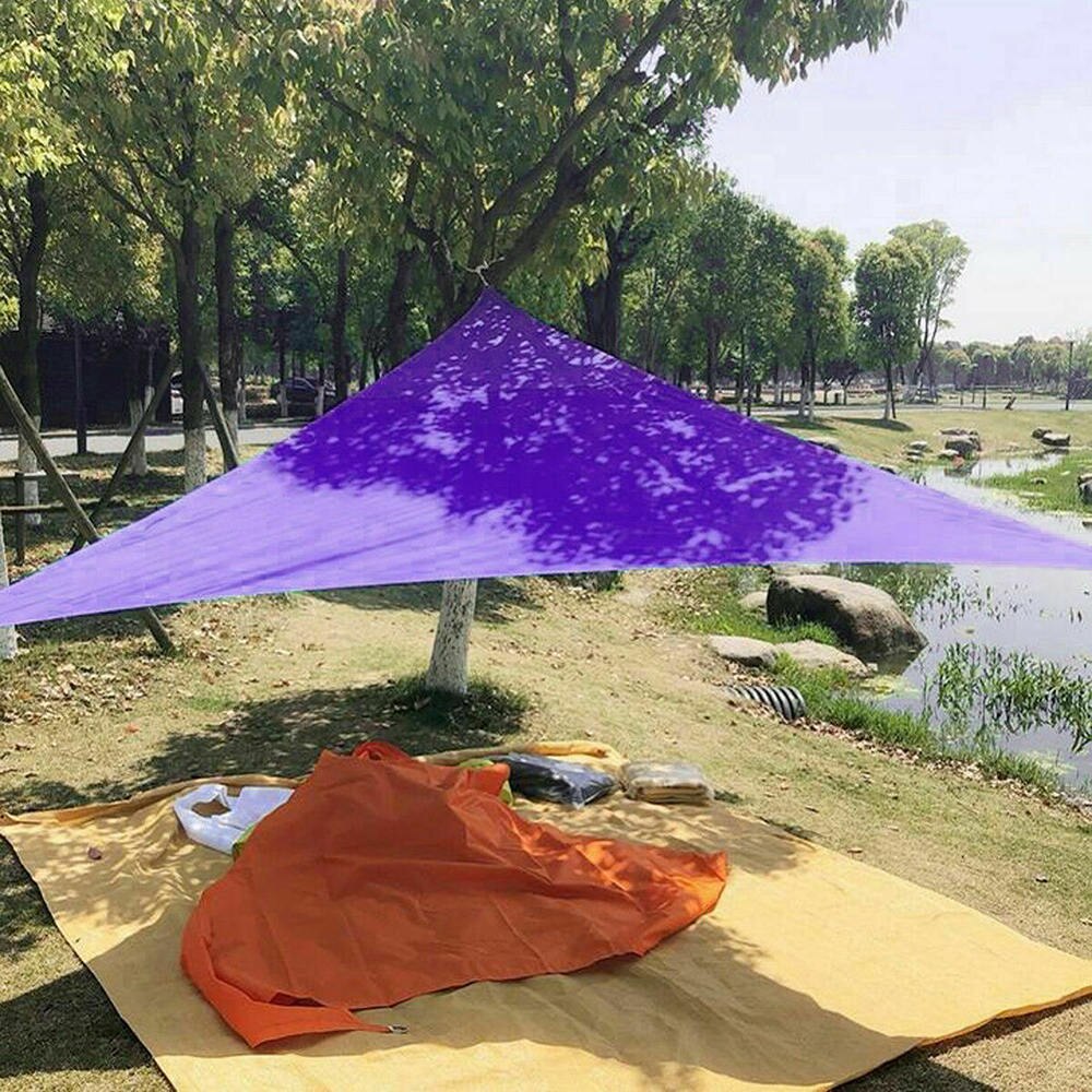 Solafskærmning sejl vandtæt fortelt solafskærmning net trekant udendørs baldakin svømning camping vandreture sejle fortelte havetilbehør