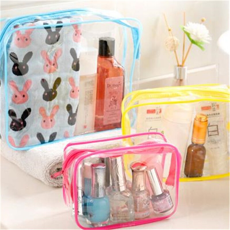Pvc Cosmetische Zakken Vrouwen Transparant Clear Make-Up Tas Travel Organizer Bad Wassen Tote Beauty Opslag Rits Pouch Make Up Case
