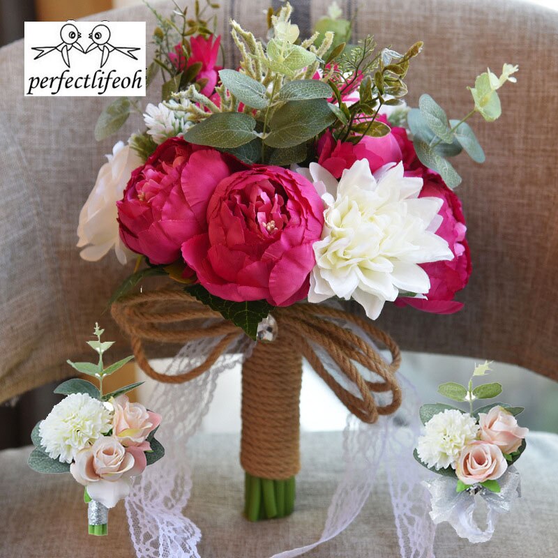 Artificial Bouquets De Casamento Para Noivas Fora Do Laço Flores Do Casamento Broche Bouquet Bouquets De Mariage