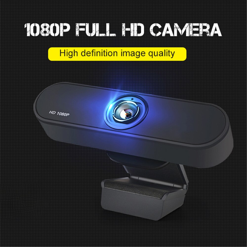 Kebidu H800 1920x1080p Video Webcam 1080P HD Web Camera USB Plug n Play Webcam USB visione notturna microfono incorporato per PC