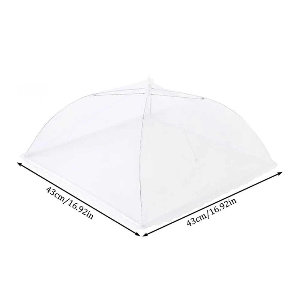 Food Cover Mesh Folding Washable Flies Foldable Dining Tables Cover Insect Proof Protective Dish Covers Home Kitchen Accessaries: 9.5cm