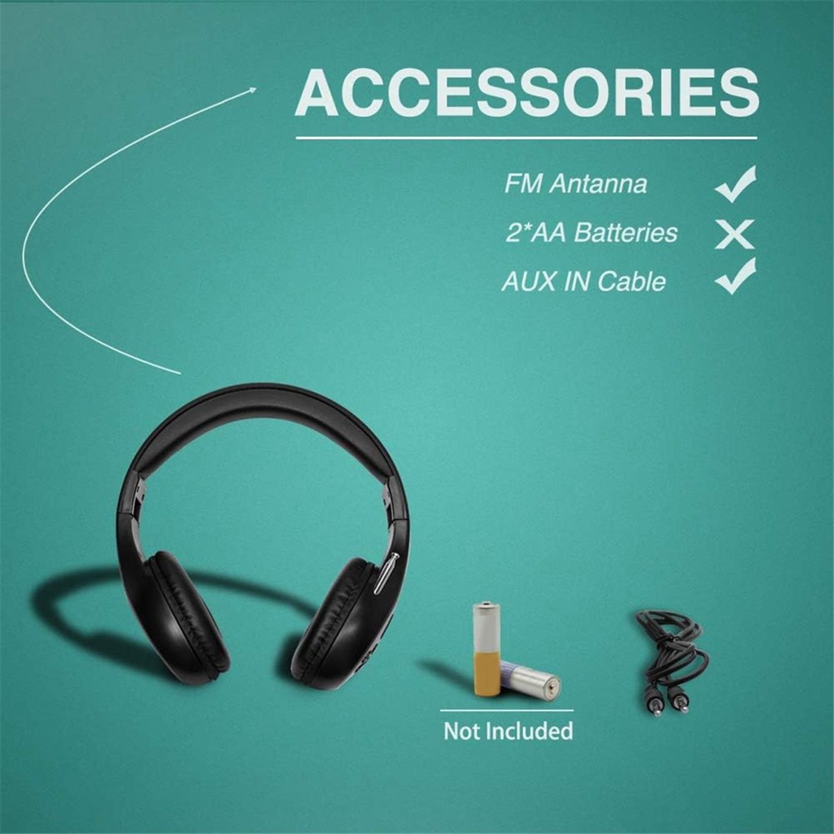 Personal FM Radio Headphones Ear Muffs, Wireless Headset Built in Radio for Mowing, Jogging, Walking, Daily Works