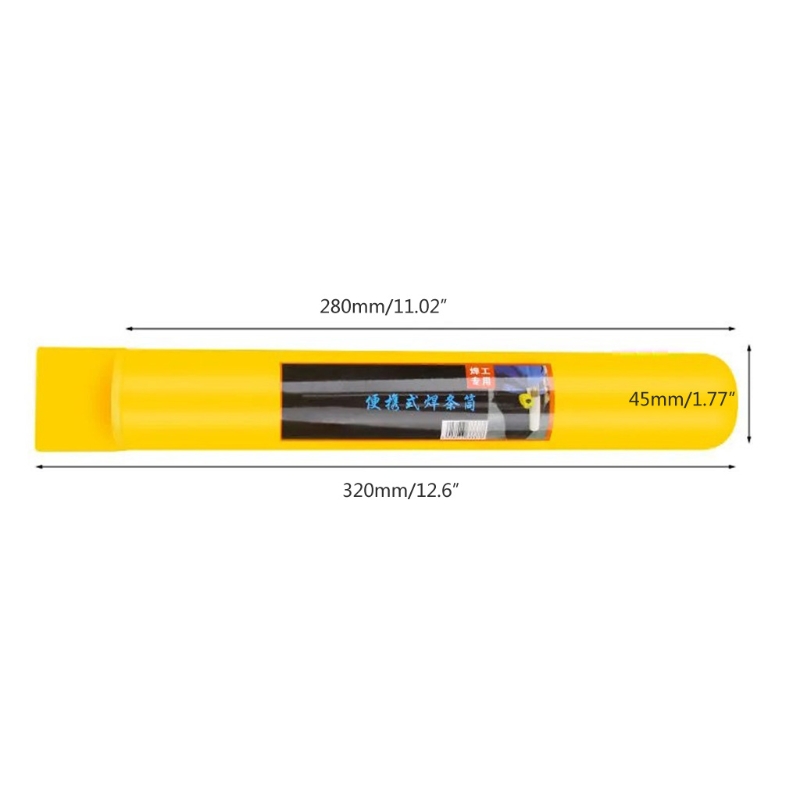 D7WA Welding Weld Electrode Rod Bottle Yellow Container Bag Hardware Welding Rod Bag