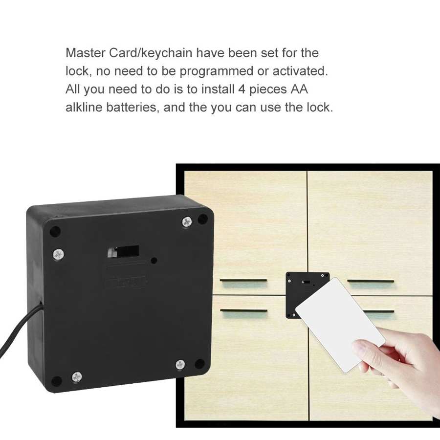 Home Office Smart Electronic Drawer Lock Intelligent Cabinet Lock Stainless Steel Wooden Doors Lock