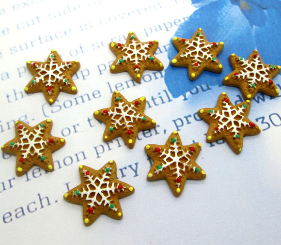 20 harts jul snöblomma kakor hantverk flatback cabochon scrapbooking dekorationer passar hårspännen utsmyckningar pärlor gör det själv