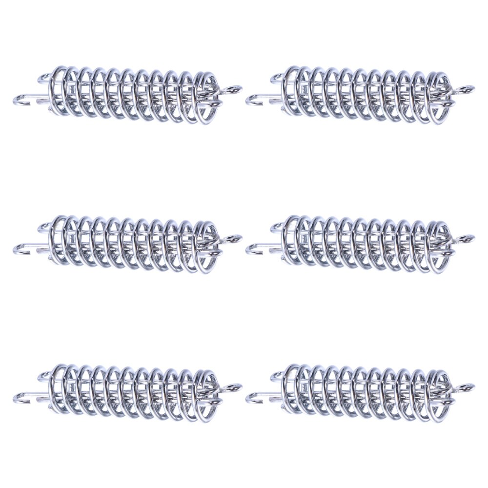 6Pcs Spring Buckle Outdoor Awning Spring Rope Buckle Fixed Buckle Steel Rope Buckle