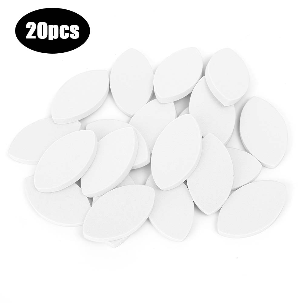 60PCS Soft Sponge False Eyelash Pads Beginner Lash Map Chart Wispy Lashes Reusable Makeup Puffs Training Eyelash Extensions Tool: WHITE