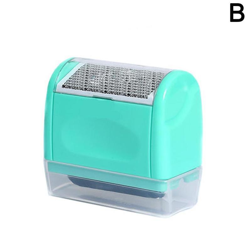 Tampon encreur à roulettes Q2L7, tampon de Stock, sceau, Code antivol, outil de protection, confidentialité, encre, votre pièce d'identité, recharge de bureau: S green