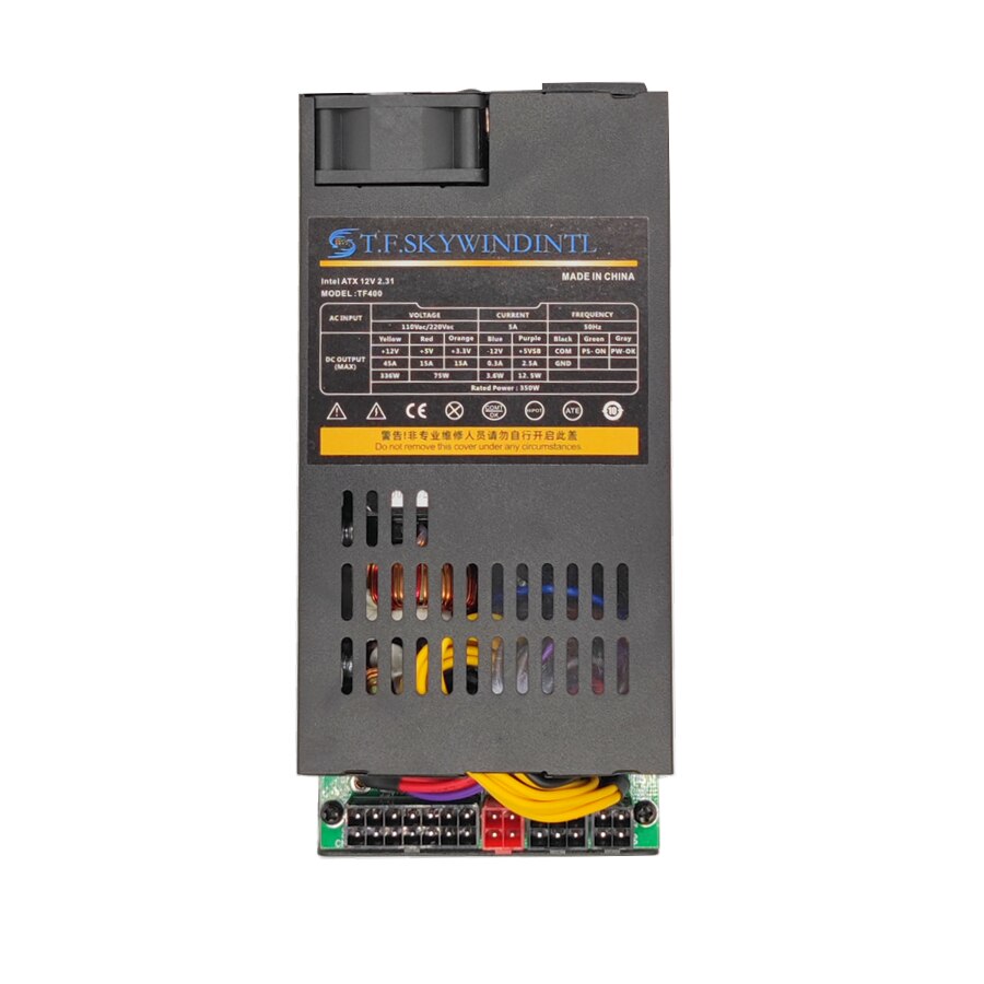 350 Watt 400W Power Supplies Flex ATX Power Supply with Fixed Cables and 80 Plus Gold with 6Pin PCIe Connector 110V 220v