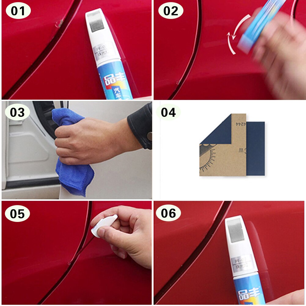 12ml bil maling pen universel auto maling pleje giftfri vandtæt klar pels ridse remover til biler i enhver farve