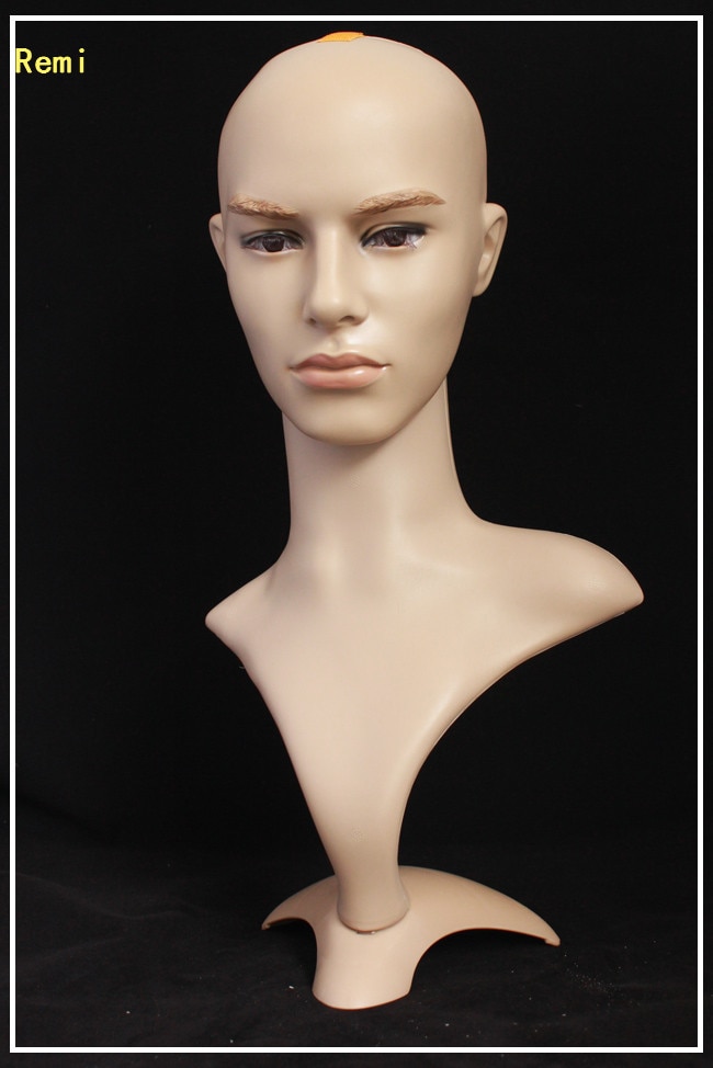 Mannequin Manequin Dummy Realistic Plastic Male Mannequin Head For Wig Sunglass Scarf Jewelry Hat Display