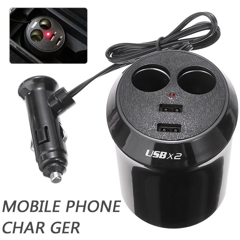 5A hızlı şarj 2 yollu USB araba şarjı cep Tablet telefon GPS GPS araba-şarj çift USB soket araba telefon şarj adaptörü