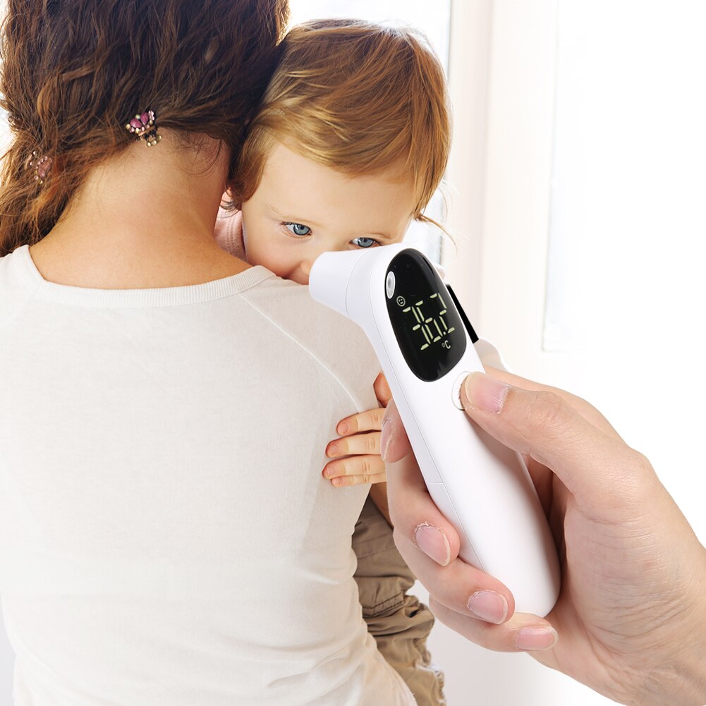 Handheld Digital LCD Forehead Ear Non-contact Infrared Temperature Sensor Adult Thermometer Measurement for Kids Adults