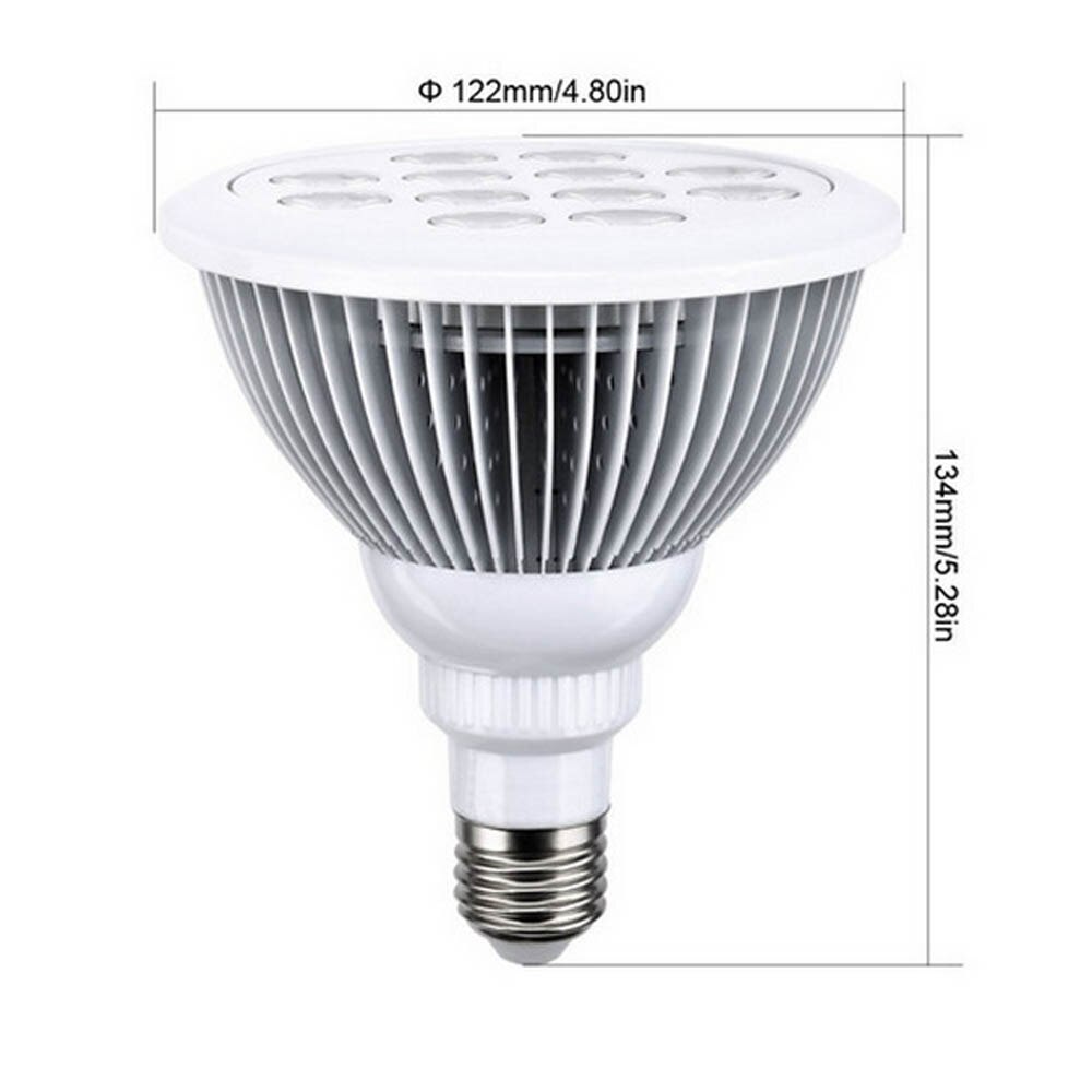 12W 24W E27 Marine Aquarium LED Lamp White Blue Lamp PAR30 Full Spectrum Reef Coral Fish Tank Aquarium