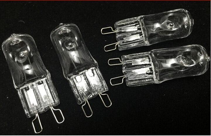 Bombilla halógena G9 de 220v para interiores, lámpara halógena transparente superbrillante y duradera, 25w, 40w, 60w, 110V, 220v, 5 uds.