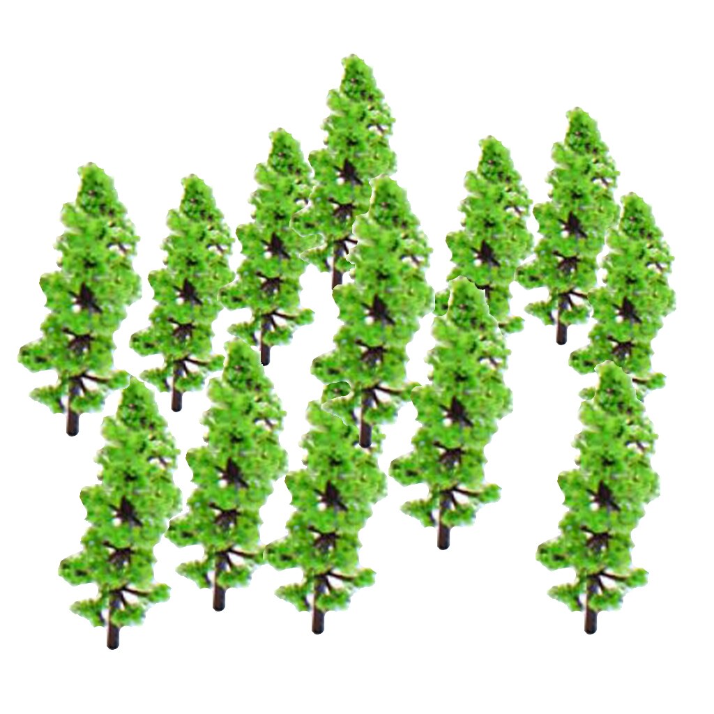 100pcs Model Trees (3.6 cm), N Z Scale Fir Trees Scenery Diorama Supplies