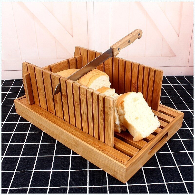 Creatieve Bamboe Brood Snijplank Met Bodem Te Snijden Brood Dessert Brood Slice Board Brood Lade Keuken Benodigdheden