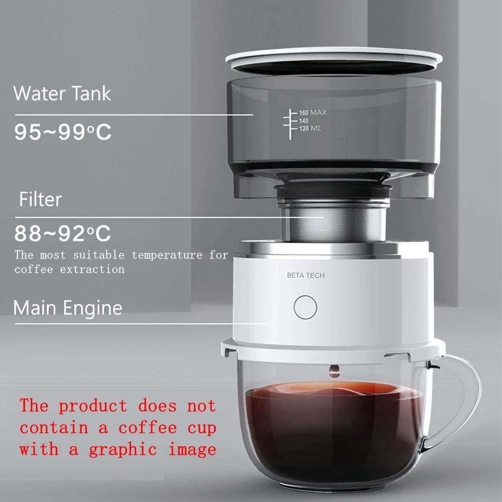 Xiaomi Mijia – Machine à café intelligente, automatique, manuelle, Mini Pot Portable, goutte-à-goutte, Extraction par poinçon à l&#39;extérieur