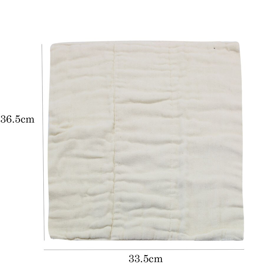Happy Flute 6pieces/lot 100% Soft Unbleached Cotton for softness and fast absorbency baby prefold cloth diaper insert
