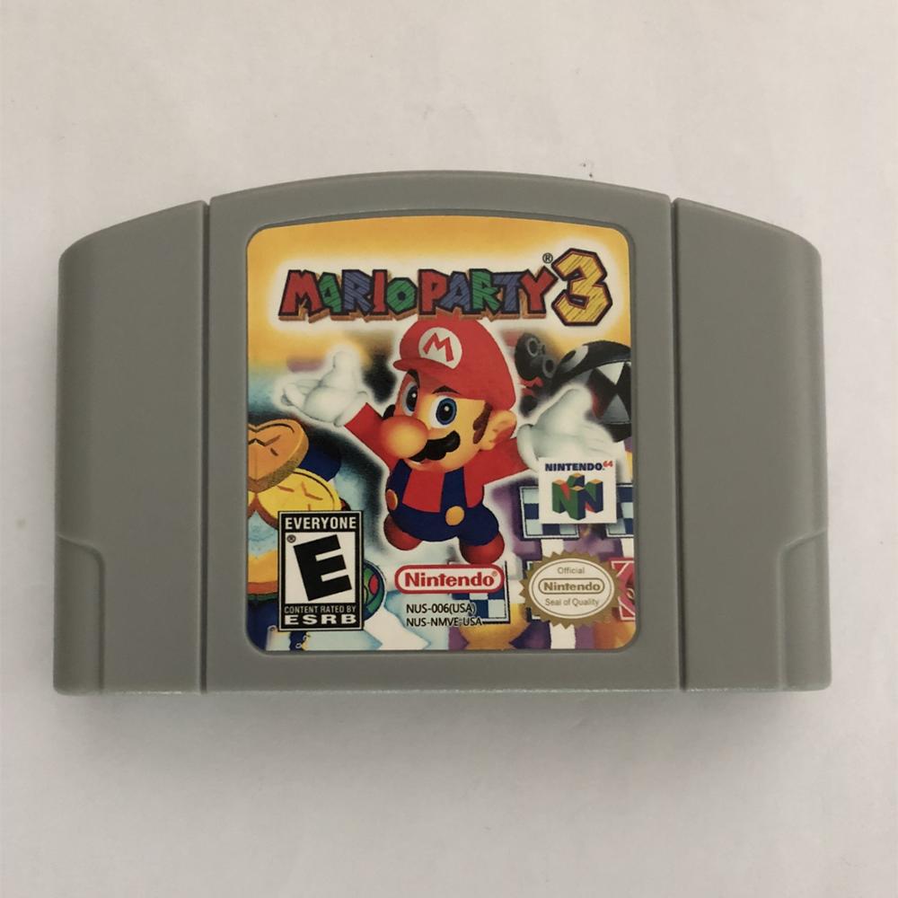 Retro N64 Famosi Classic Cassette Gioco Twitter Popolare ricordi d'infanzia 90S 80S Regali Di Natale per I Ragazzi: N64 MARIO PARTY3