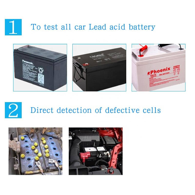 Automotive Battery Tester 12v Battery Tester Battery Capacity Tester Test Meter Digital Display MICRO-100