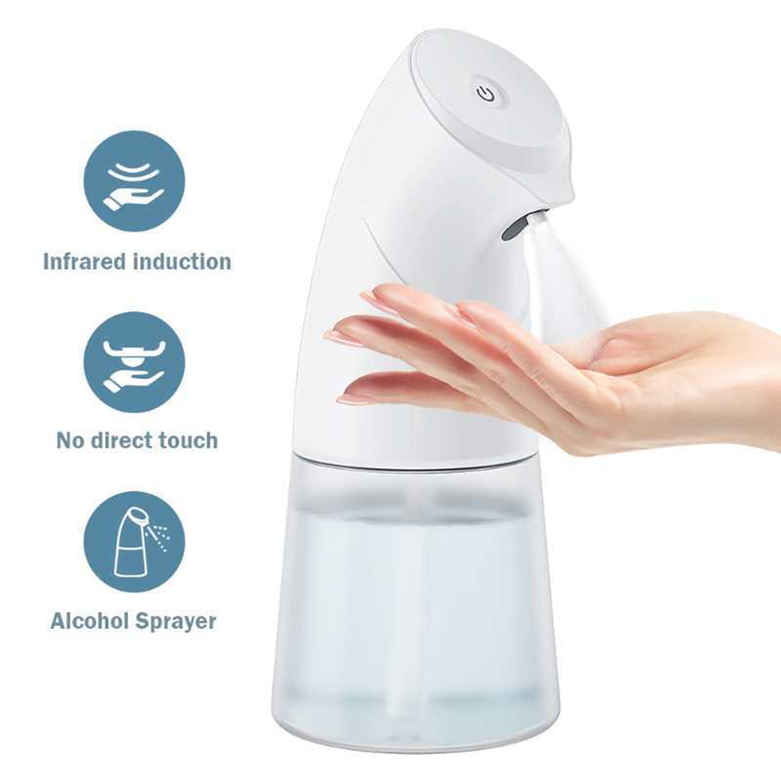 Simpleway 450ml Automatic Induction Hand Washer 0.25s Infrared Sensor Hand Sanitizer Contactless Hand Soap Dispenser For Clean
