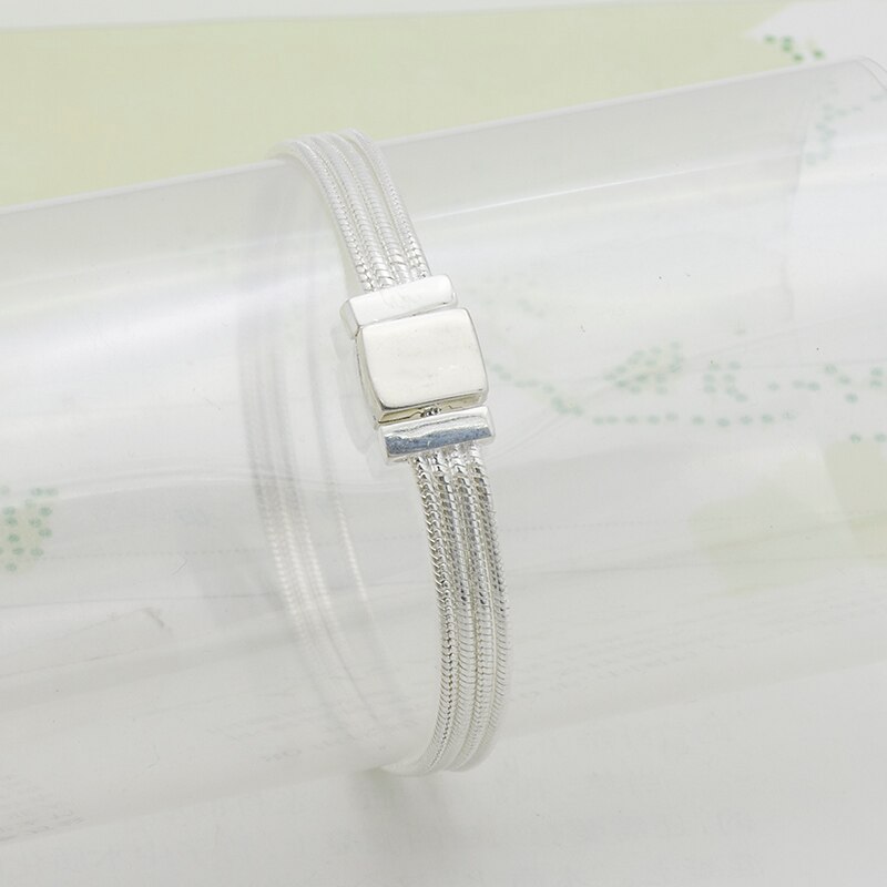 2019New Wide bracelet Reflexions women Bracelet 3 color width watch belt have logo link chain: silver / 16cm