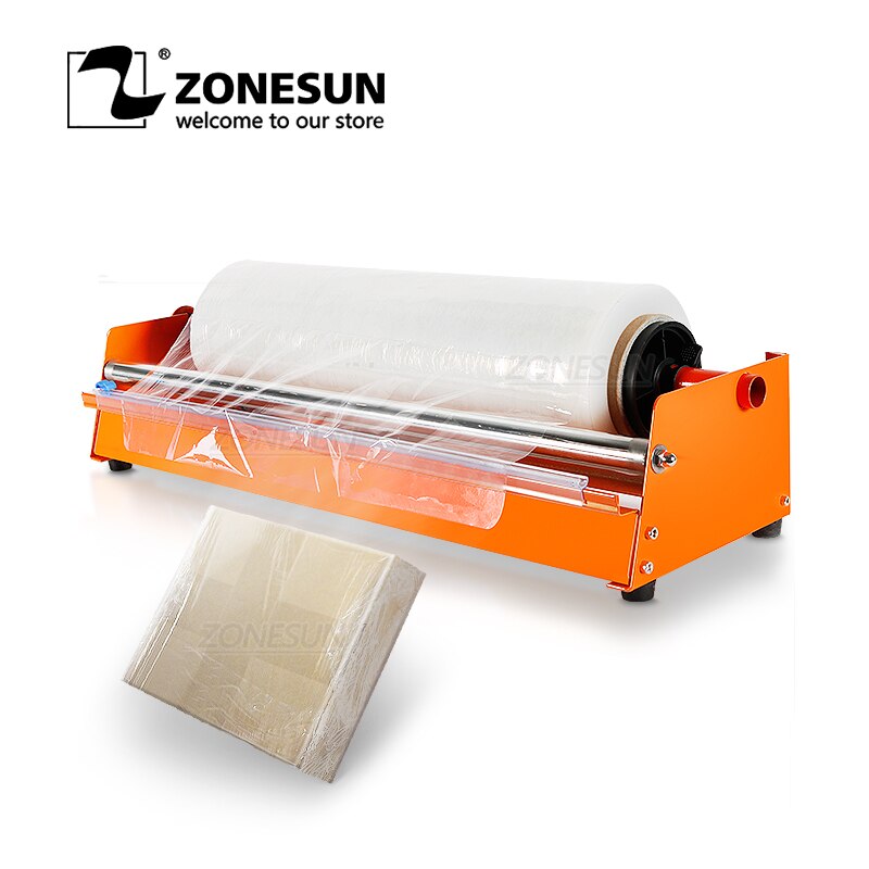 ZONESUN Manual Stretch Film Wrapping Machine Dispenser Tools Pallet Packing Equipment Package Machinery