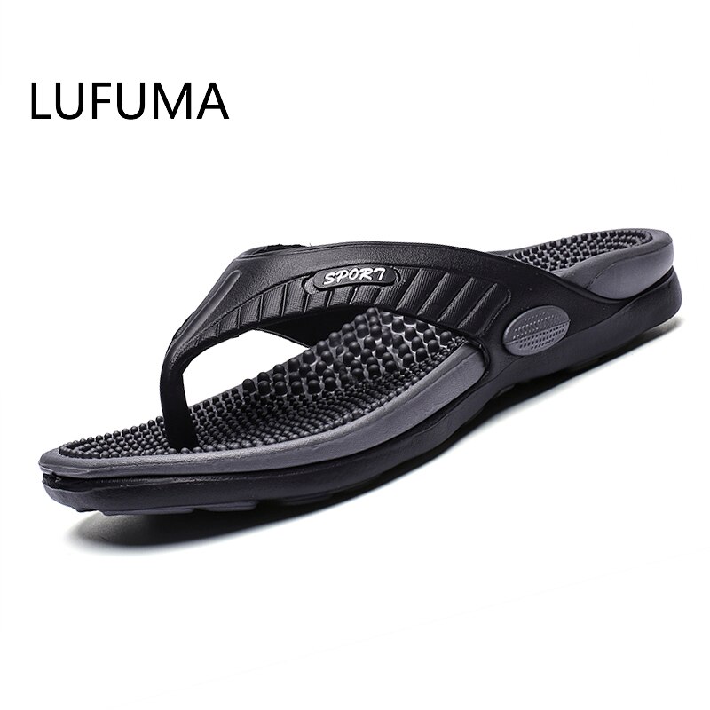 Pantofole da spiaggia da uomo scarpe Casual estive pantofole da uomo sandali Casual da uomo pantofole infradito da bagno per uomo: black / 43