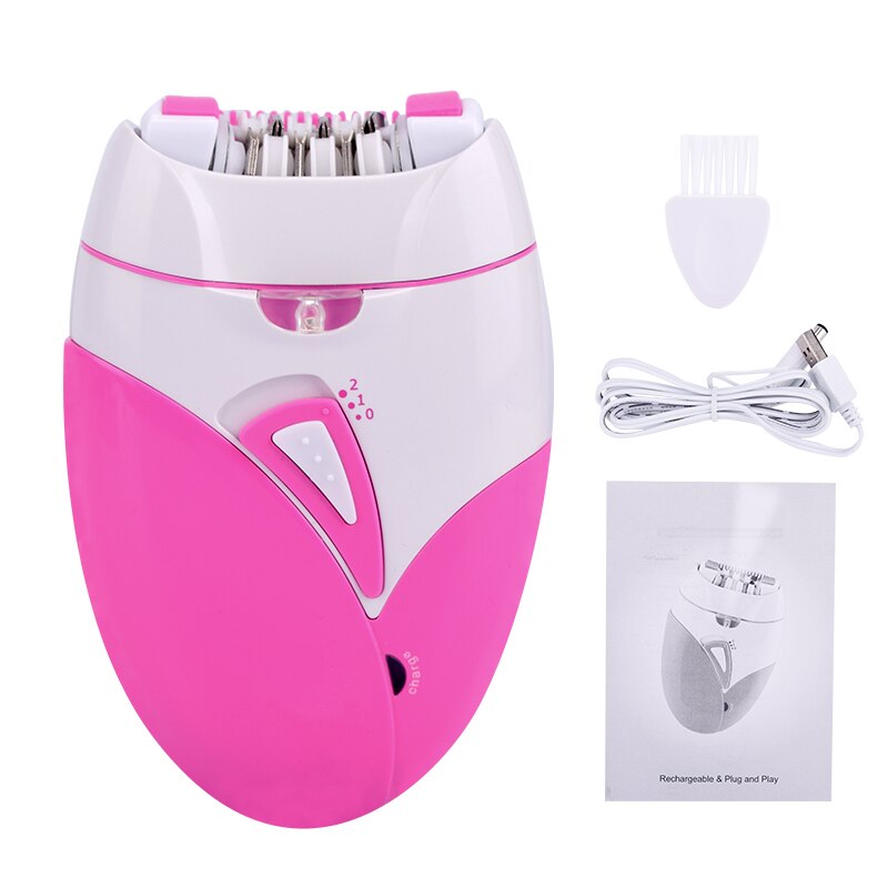 Épilateur électrique sans douleur, rechargeable par USB, rasoir à lame en acier inoxydable pour femmes