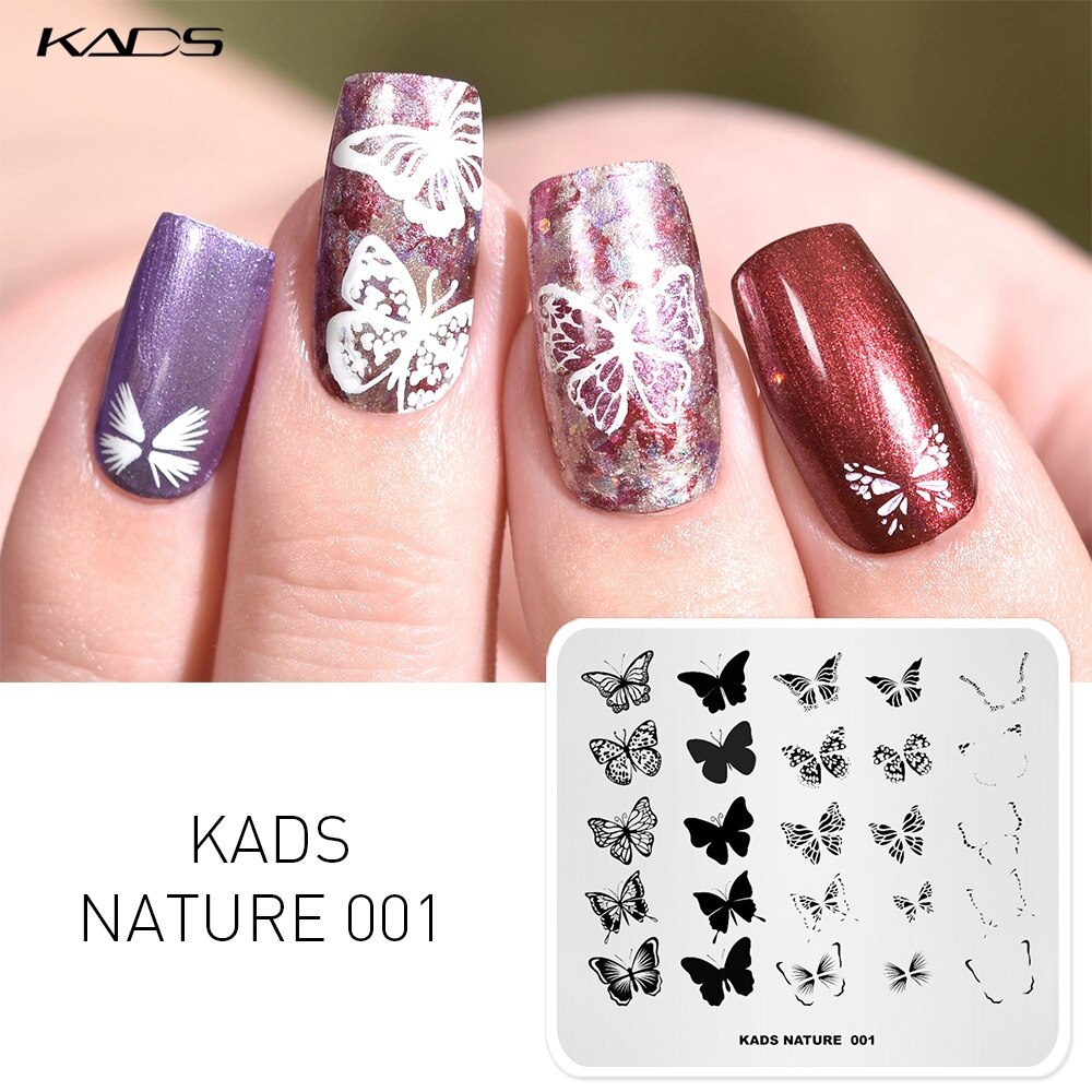 Kads natur geometri zoo negleprinter nail art stempling plader manicure polish stempling skabelon billedplader