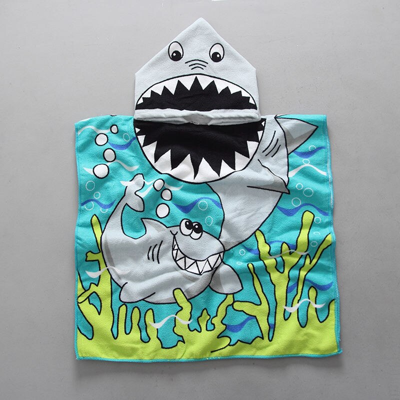 Handtuch Poncho für freundlicher Mikrofaser Bademantel freundlicher Surfen Schwimmbad Strand Ändern Kleid Mädchen Jungen Schnell Trocken Baden Schwimmen Handtücher: 1