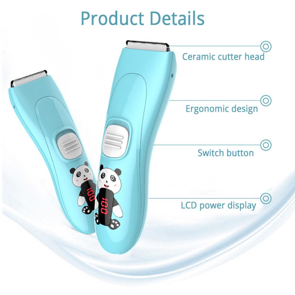 Usb profissional máquina de cortar cabelo conjunto recarregável cortador de cabelo elétrico trimmer bebê segurança aparador de cabelo com 3 pçs guia pentes