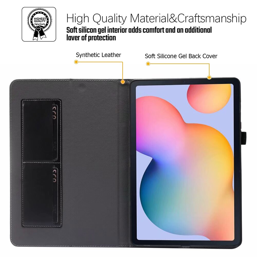 For Huawei MatePad 10.4 " BAH3-W09/L09/00 Case PU Flip Stand Cover for Huawei Honor MatePad Pad V6 10.4 KRJ-W09/AN00 Tablet