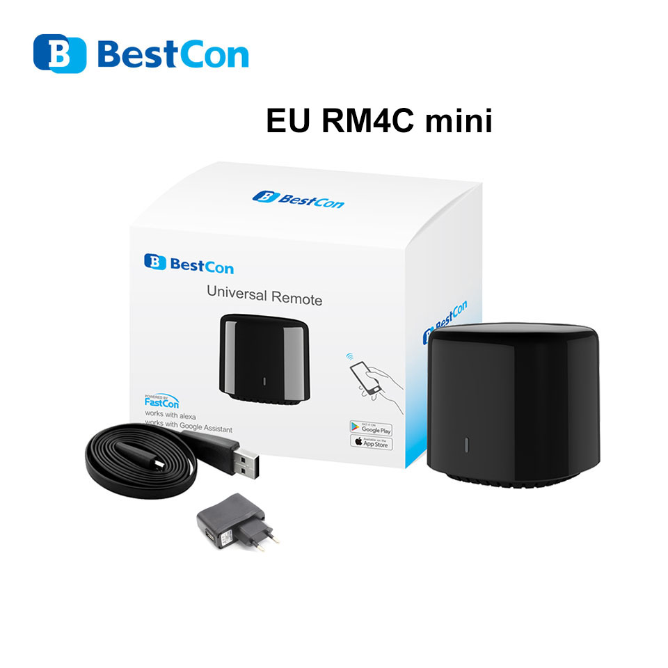 Originele Broadlink Bestcon Smart Home RM4C Mini Wifi + Ir + 4G Afstandsbediening Eu Plug Wireless Controller Werk voor Alexa Google Thuis: EU RM4C mini