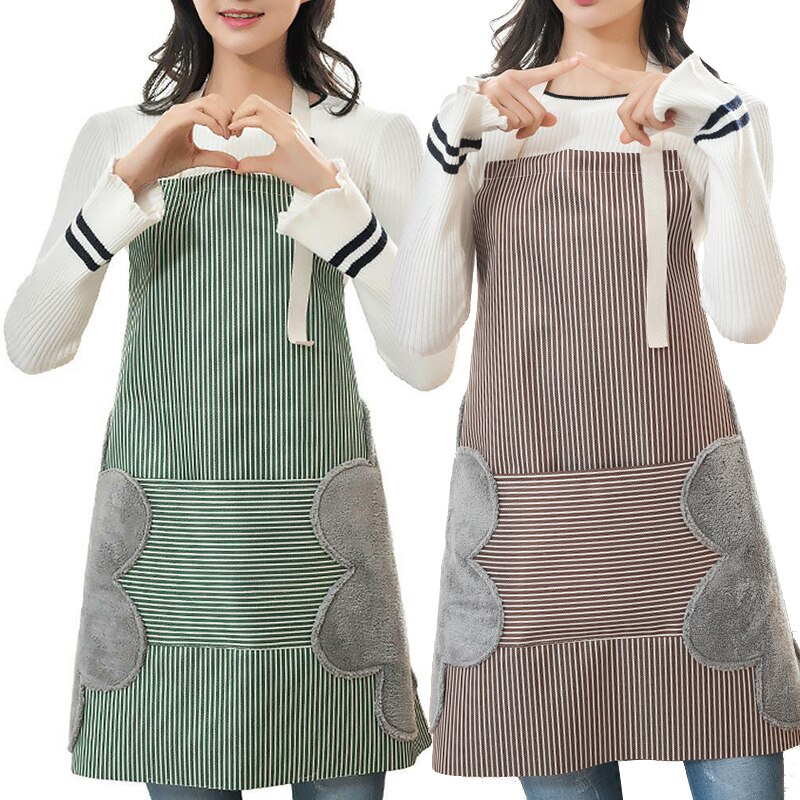Adjustable Kitchen Apron High-grade Pinafore Waterproof Antifouling Aprons Cooking Baking Restaurant Erasable Hand 8A2256