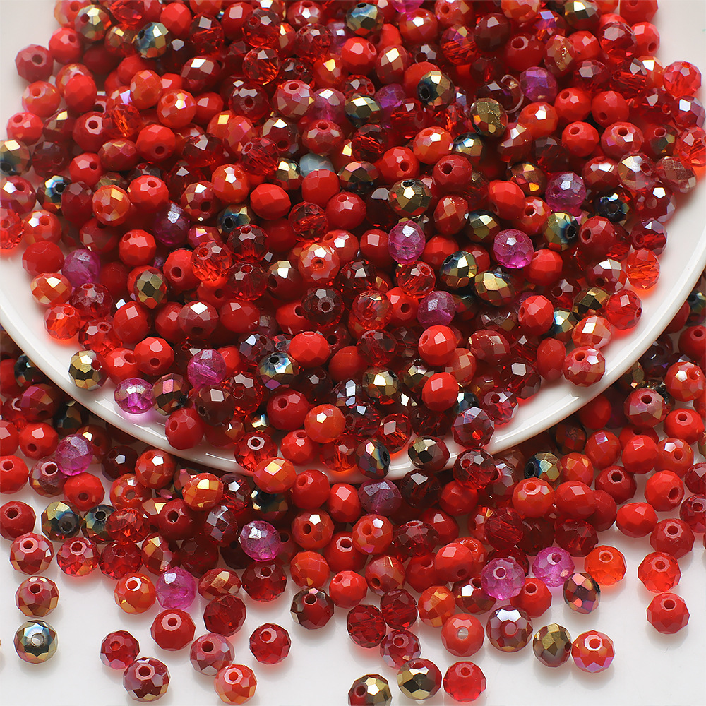 2 3 4 6 8mm cuentas de cristal Rondelle checas mezcladas cuentas de vidrio facetadas cuentas espaciadoras sueltas para fabricación de joyería DIY pulsera collar