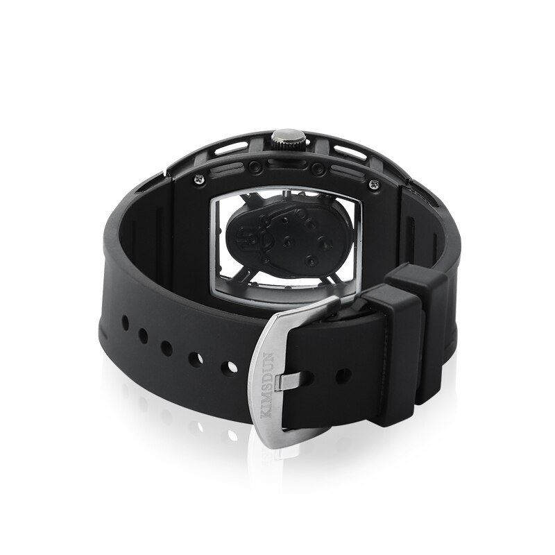 Skull tonneau skelet ur herre hul vandtæt kranium ur mandlig quartz silikone armbåndsur herre ur erkek kol saati