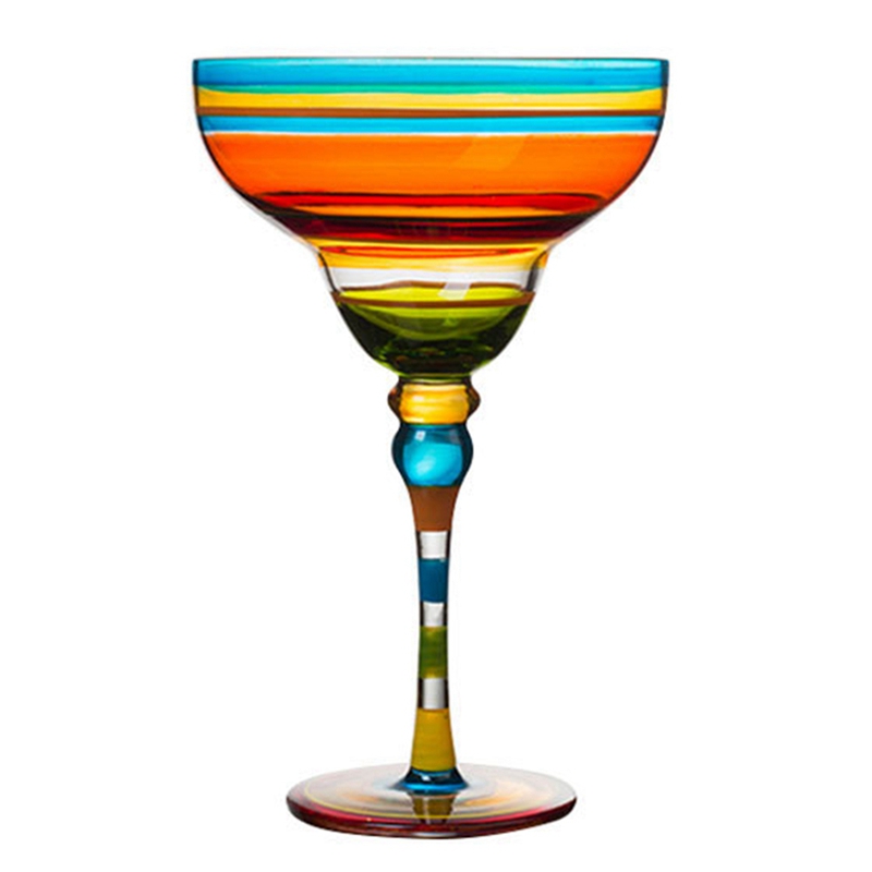 Copa de cóctel colorida hecha a mano, Copa de Europa, copa de champán, copas de vino creativas, Bar, , hogar, Vasos: Red