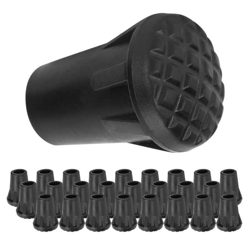 25pcs Walking Stick Tips Walking Sticks PVC Tips Heavy Duty Walking Stick Tips Walking Stick Ferrule Protector Climb Replacement