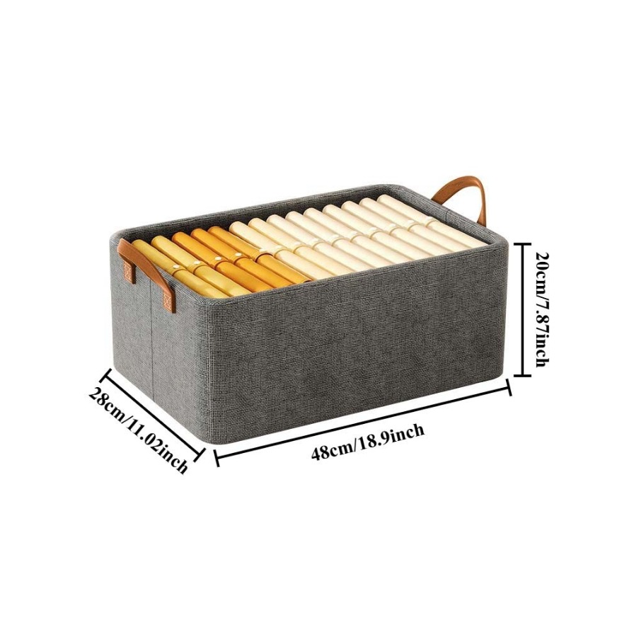 Cesta de almacenamiento de acero, cajón organizador de ropa, ropa interior transparente, caja de almacenamiento de pantalones, armario, organizador de cosas de almacenamiento de ropa: Rojo