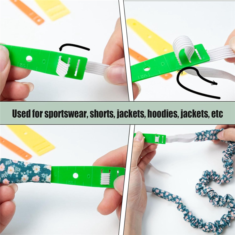 Ensemble d'outils de tournage et d'enfilage de tubes en tissu, ensemble d'outils d'enfilage de cordon, Kit de boucles de couture comme indiqué en plastique + métal