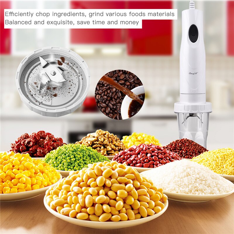 4 in 1 hushållsmixer stavmixer mathackare kött grönsakskvarn visp elektrisk juicepress fruktmixer smoothiemaskin